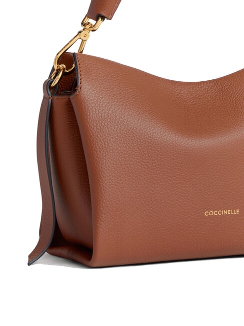 BOHEME GRANA DOUBLE Handbag, with shoulder strap, in leather cognac/black - Women&rsquo;s Bags