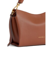 COCCINELLE BOHEME GRANA DOUBLE Handbag, with shoulder strap, in leather cognac/black - Women&rsquo;s Bags - 3