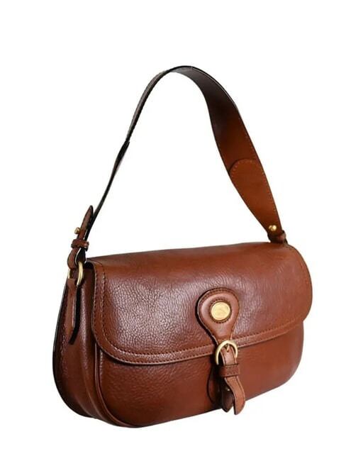 ISADORA Leather shoulder bag BROWN - Women’s Bags