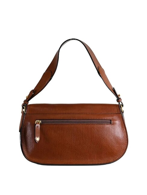 ISADORA Leather shoulder bag BROWN - Women’s Bags