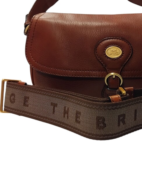 ISADORA Leather shoulder bag BROWN - Women’s Bags