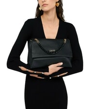 LIUJO MEHMET Two-tone chain shoulder bag BLACK - Women’s Bags - 5