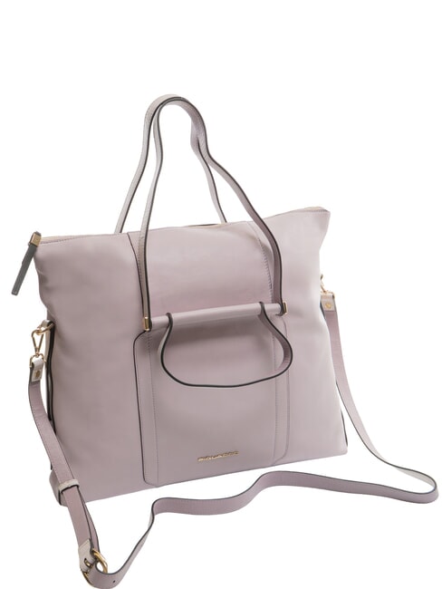 CAMPIONARIO - CIRCLE  15.6" laptop bag, in leather purple/purple - Work Briefcases