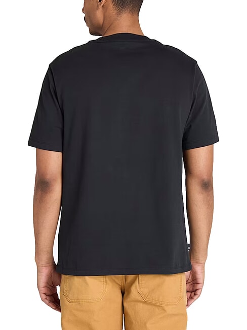 EMBROIDERY TONAL Cotton T-shirt BLACK - T-shirt