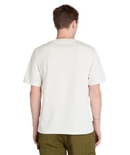 TIMBERLAND EMBROIDERY TONAL Cotton T-shirt vintage white - T-shirt - 2