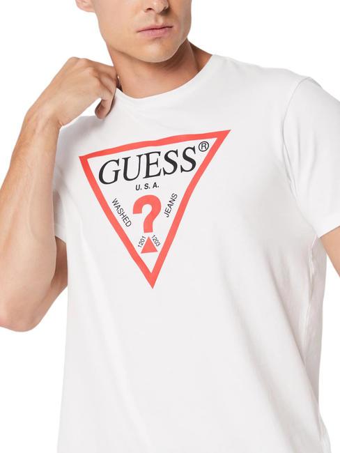 TRI LOGO Cotton T-shirt purwhite - T-shirt