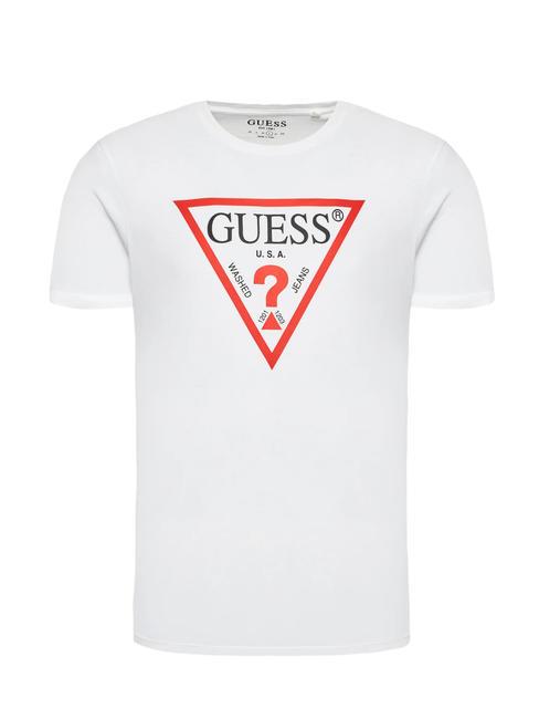 TRI LOGO Cotton T-shirt purwhite - T-shirt