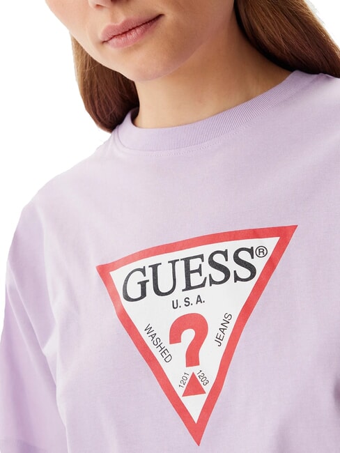 SS CN BOXY ICONIC  Cotton T-Shirt lilac flower - T-shirt