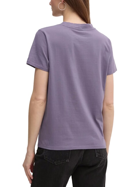CLASSIC FIT LOGO T-shirt with logo violet wash - T-shirt