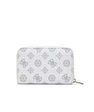 GUESS LAUREL Peony Medium zip around wallet white logo - Women&rsquo;s Wallets - 3