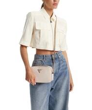 GUESS NOELLE Mini camera bag with shoulder strap bone - Women’s Bags - 5