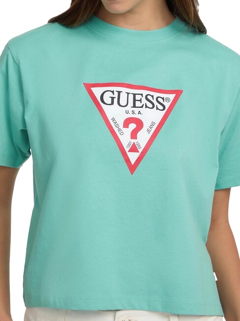 SS CN BOXY ICONIC  Cotton T-Shirt cove lagoon - T-shirt