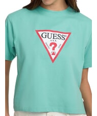 GUESS JEANS SS CN BOXY ICONIC  Cotton T-Shirt cove lagoon - T-shirt - 3