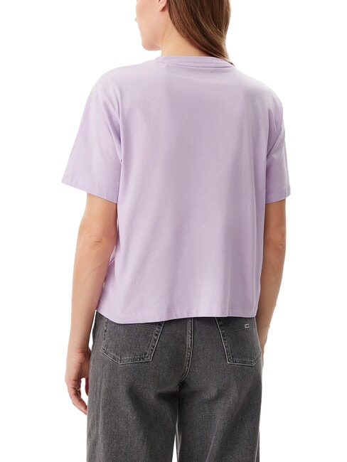 SS CN BOXY ICONIC  Cotton T-Shirt lilac flower - T-shirt