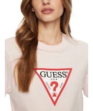 GUESS JEANS SS CN BOXY ICONIC  Cotton T-Shirt royal blush - T-shirt - 3