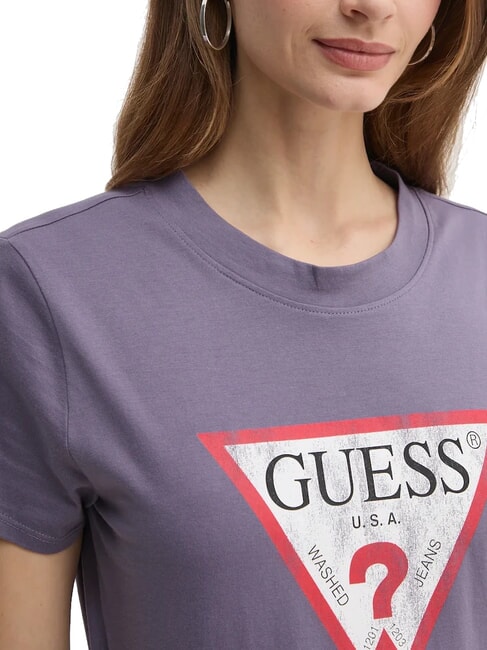 CLASSIC FIT LOGO T-shirt with logo violet wash - T-shirt