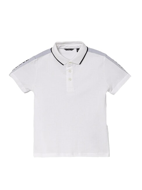 KIDS 3-button half-sleeve polo shirt purwhite - Child T-shirt