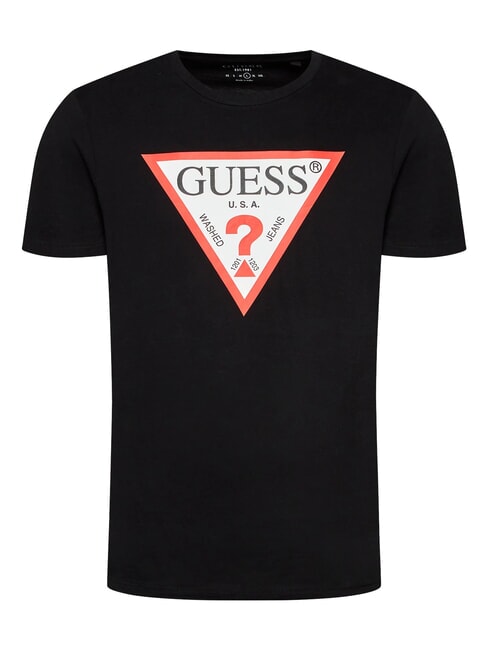 TRI LOGO Cotton T-shirt jetbla - T-shirt