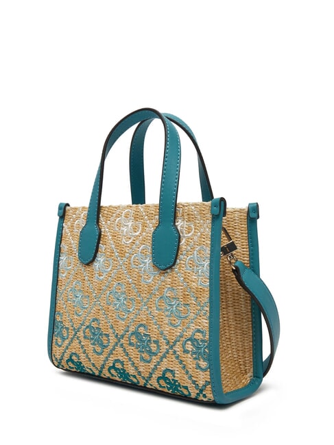 SILVANA Mini Hand Bag, with shoulder strap teal logo - Women’s Bags