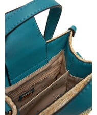 GUESS SILVANA Mini Hand Bag, with shoulder strap teal logo - Women’s Bags - 5