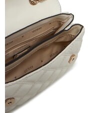 GUESS GIULLY Mini Quilted Bag with Flap OFFWHITE - Women’s Bags - 4