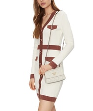 GUESS GIULLY Mini Quilted Bag with Flap OFFWHITE - Women’s Bags - 5