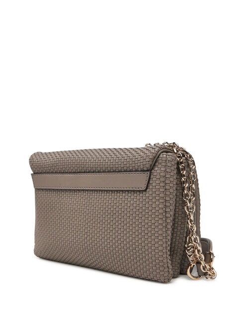 PHAEDRA Woven shoulder bag dark taupe - Women’s Bags