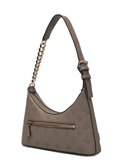 ZARELA  Shoulder bag dark taupe logo - Women’s Bags