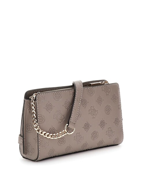 ZARELA  Shoulder bag dark taupe logo - Women’s Bags