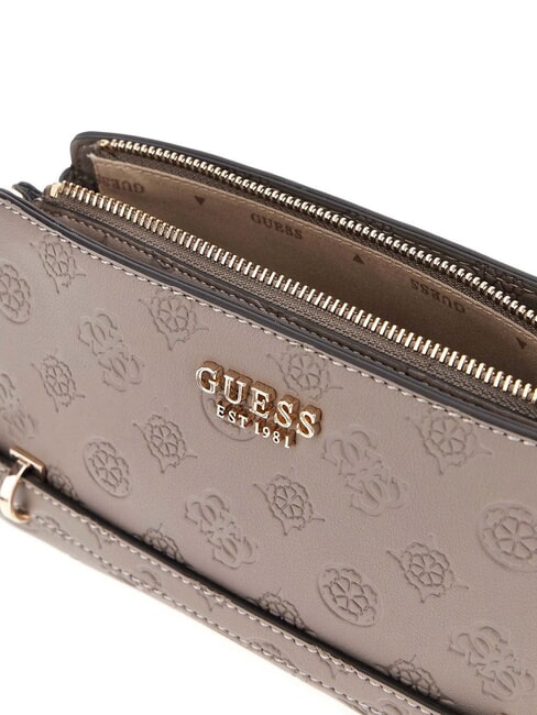 ZARELA  Shoulder bag dark taupe logo - Women’s Bags