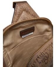 GUESS MILANO 4G Maxi Bag beige / brown - Over-the-shoulder Bags for Men - 4