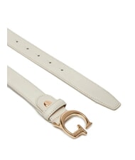 GUESS G Leather belt OFFWHITE - Belts - 3