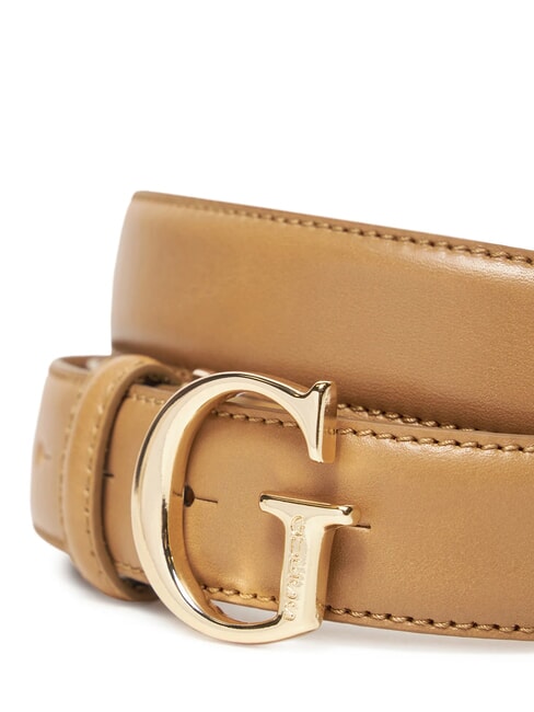 G Leather belt Camel - Belts