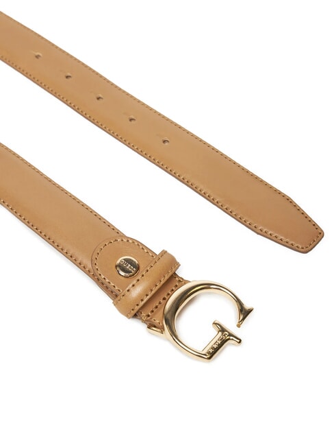G Leather belt Camel - Belts