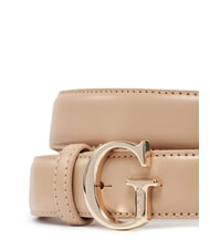 GUESS G Leather belt pale pink - Belts - 2