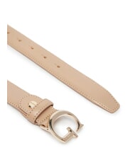 GUESS G Leather belt pale pink - Belts - 3