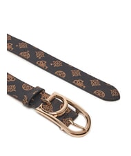 GUESS DORYS All-over print belt vikky large roo tote bag mochalog - Belts - 3