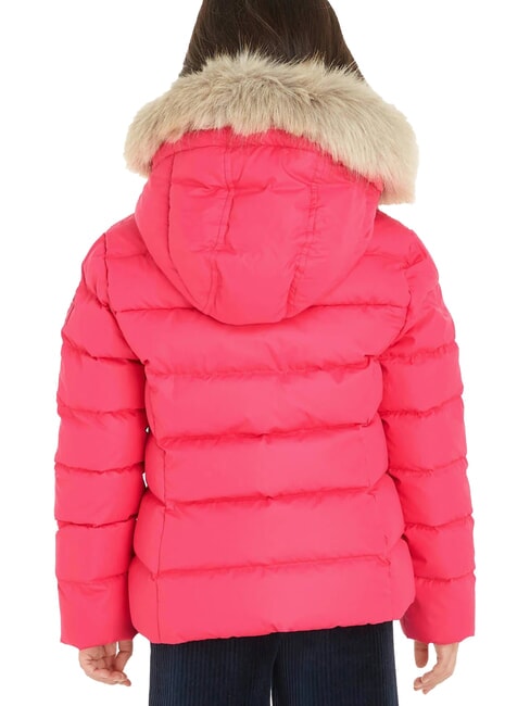 TH  Down jacket with hood hot magenta - Baby Jackets