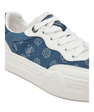 GUESS SWOLE2 Platform sneakers with denim inserts blue - Women&rsquo;s shoes - 4