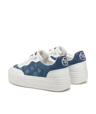 GUESS SWOLE2 Platform sneakers with denim inserts blue - Women&rsquo;s shoes - 5