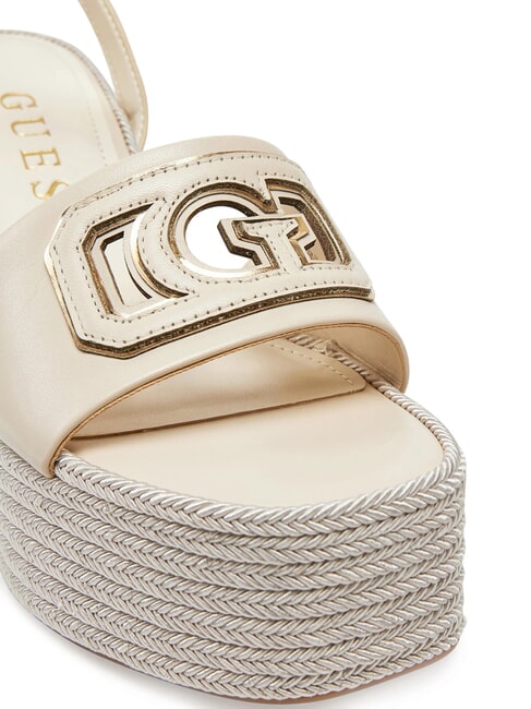 TANVEE High wedge espadrille sandals cream/gold - Women&rsquo;s shoes
