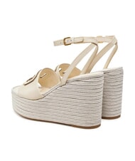 GUESS TANVEE High wedge espadrille sandals cream/gold - Women&rsquo;s shoes - 5