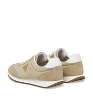 GUESS JOGGIN2 Suede leather running sneakers taupe - Women’s shoes - 5