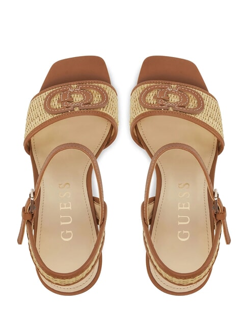 GANIKA High sandals with raffia band natural - Women’s shoes