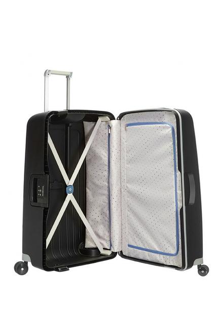 Trolley S'CURE Line, medium size BLACK - Rigid Trolley Cases