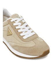 GUESS JOGGIN2 Suede leather running sneakers taupe - Women&rsquo;s shoes - 4
