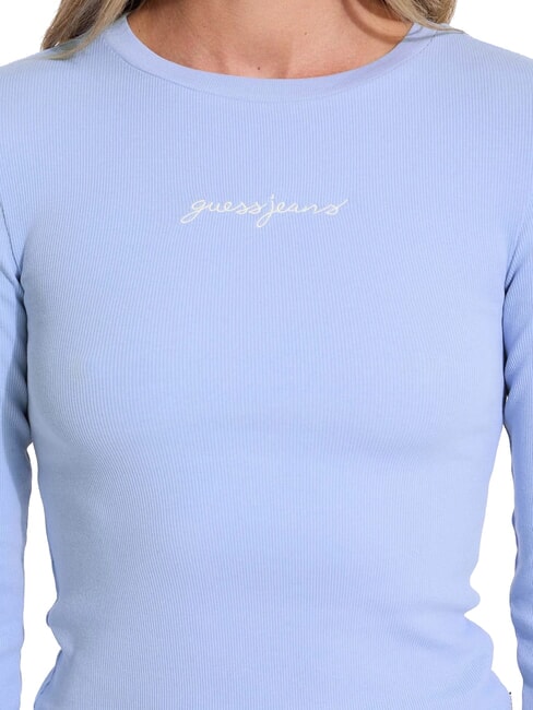EMBRO Long-sleeved ribbed T-shirt fresh zendy blue - T-shirt