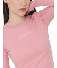 GUESS JEANS EMBRO Long-sleeved ribbed T-shirt slight pink - T-shirt - 3