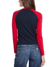 GUESS JEANS RAGLAN BLOCK Long-sleeved T-shirt with print daring ocean multi - T-shirt - 2
