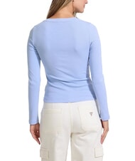 GUESS JEANS EMBRO Long-sleeved ribbed T-shirt - T-shirt